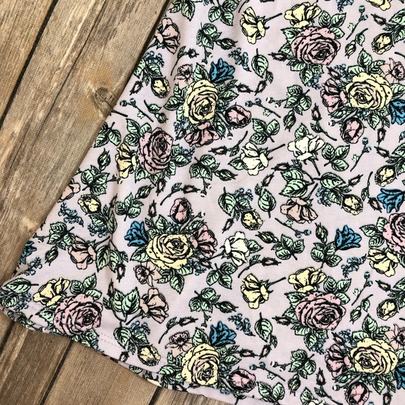 ♦️2/$30 Roses Azure LuLaRoe A-line Skirt / Top - Picture 2 of 8